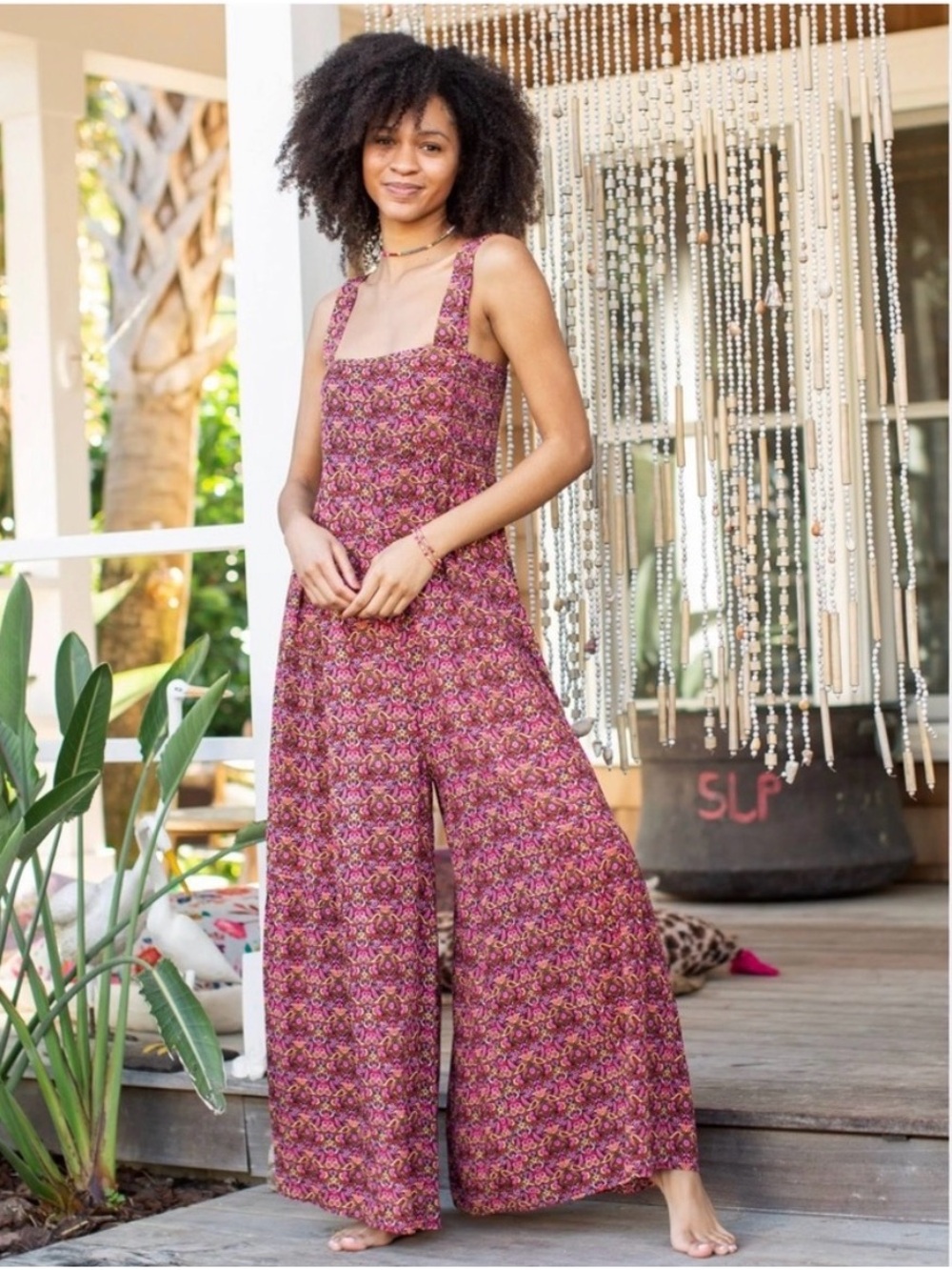 Natural Life Lila Wide Leg Jumpsuit - Medium